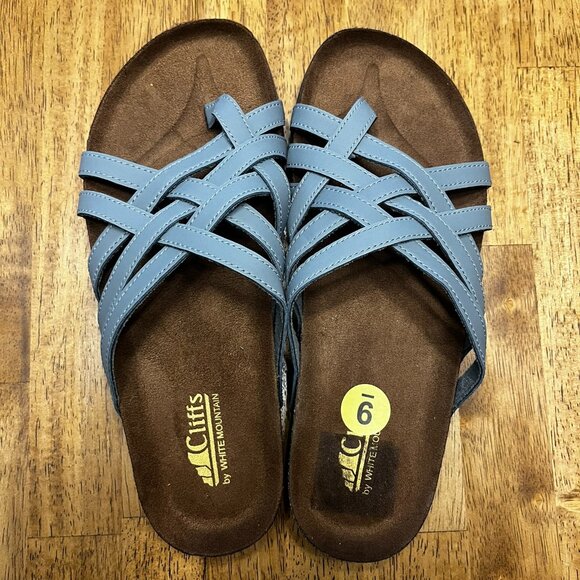 NWT Cliffs by White Mountain Cork Bottom Sandals Sz 9 - Picture 1 of 4
